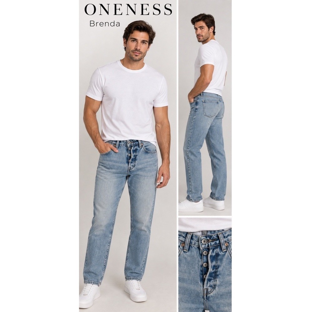 Levis 501 light medium blue 90s Levi's 501s USA re-done Size 29x30. (7-b72)